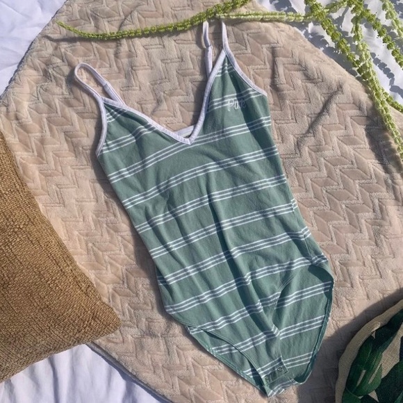 Stripped ‘PinkVS’ body suit - Picture 1 of 4